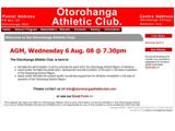 ..:: Otorohanga Athletics Club ::..
