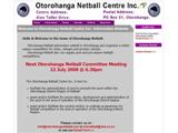 ..:: Otorohanga Netball Centre Inc ::..